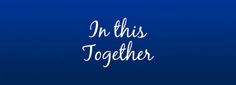 In this together webpage banner