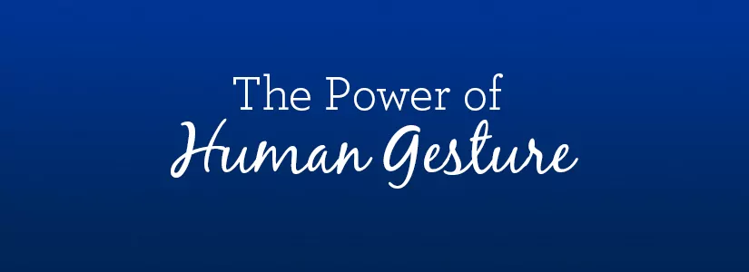 The power of human gesture web header